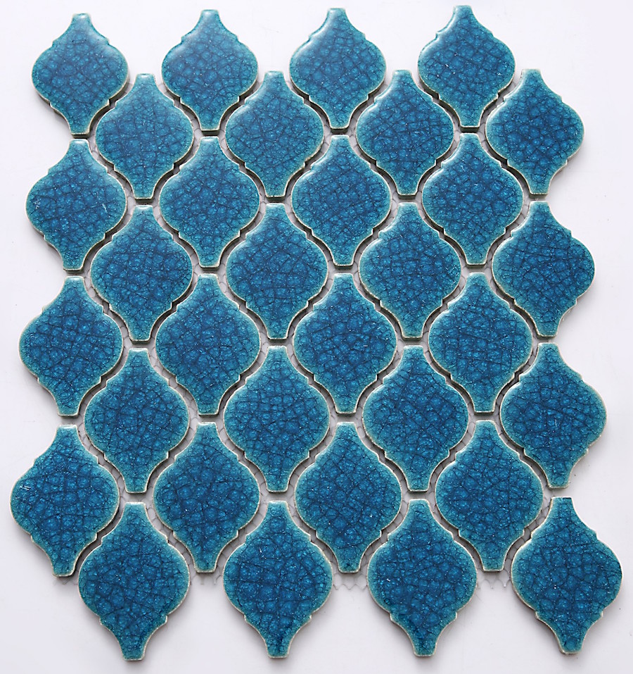 Mosaics Lantern Safi A15 Blue crackle
